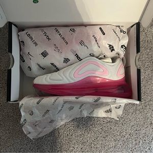 Nike Air Max 270 White Pink Rise Laser Fuchsia